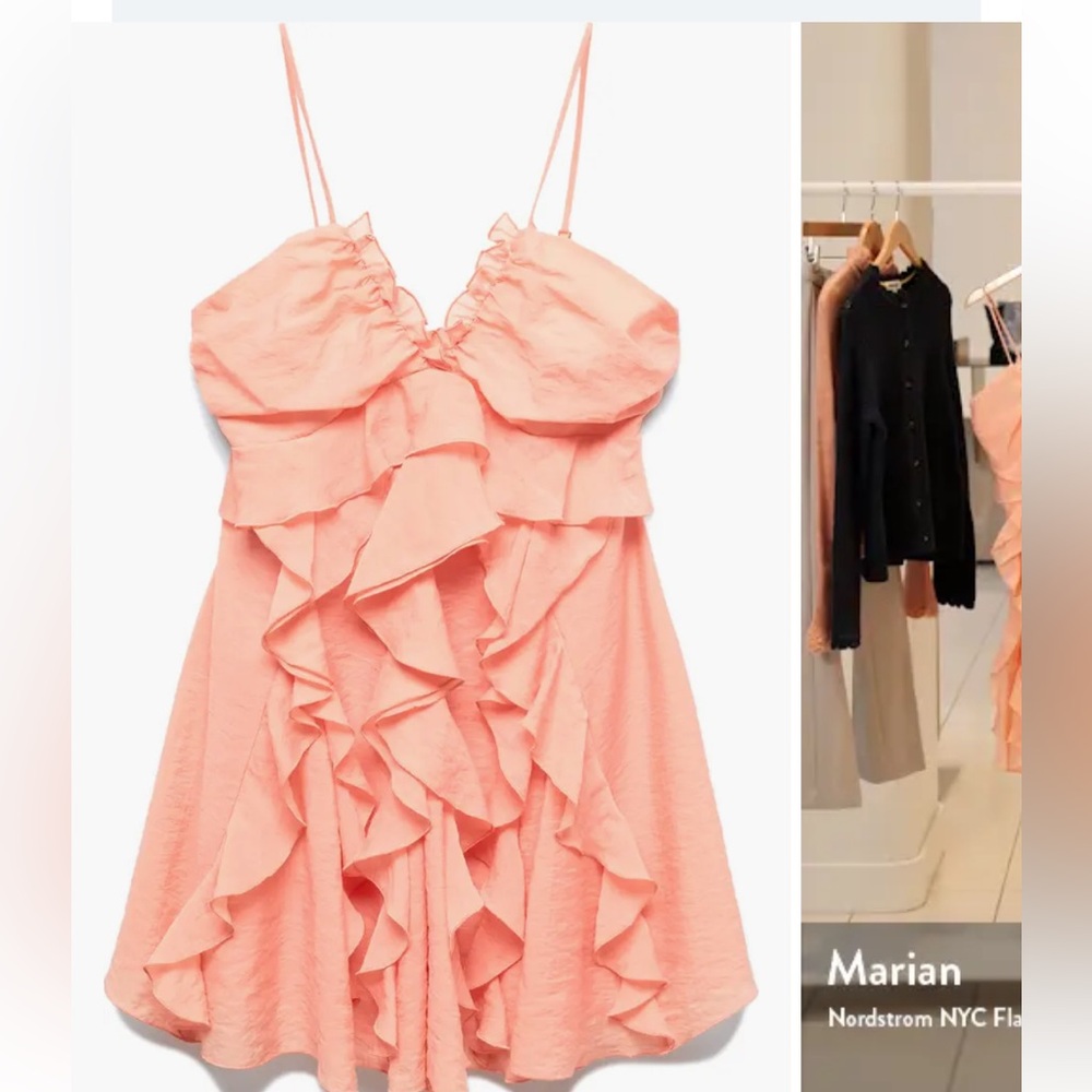 MNG Mango ruffi ruffle minidress